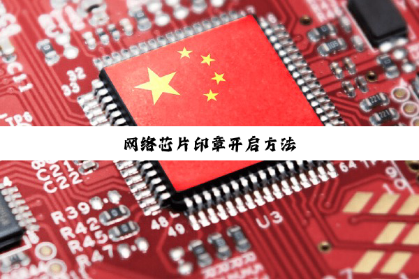网络芯片印章开启方法